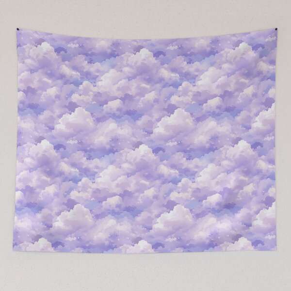 Item preview, Violet Cloudy Sky, Seamless Pattern designed and sold by patternicco.