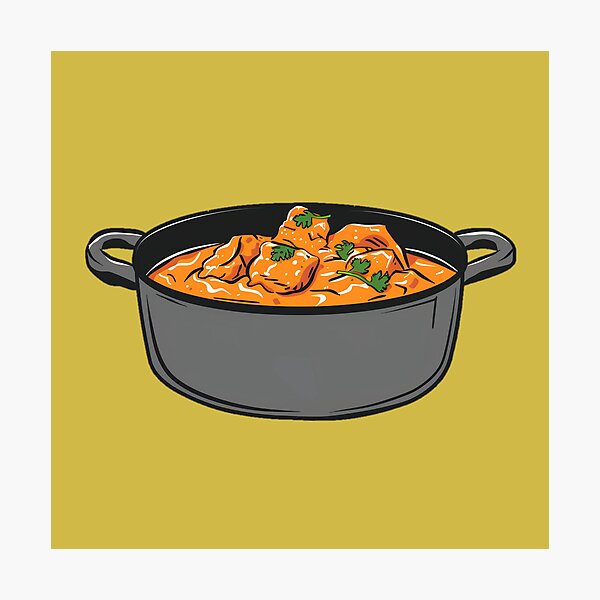 Item preview, A pot of Butter Chicken designed and sold by sakurashorty.