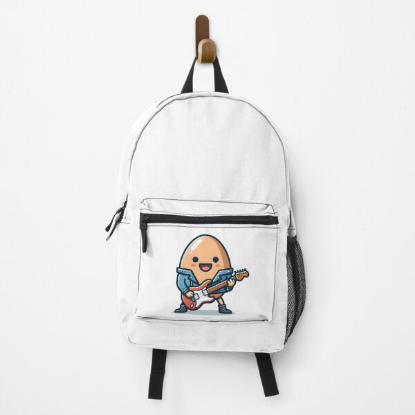 Item preview, Kawaii Egg Playing Guitar Wearing A Rockstar Outfit designed and sold by CanvasCutie.