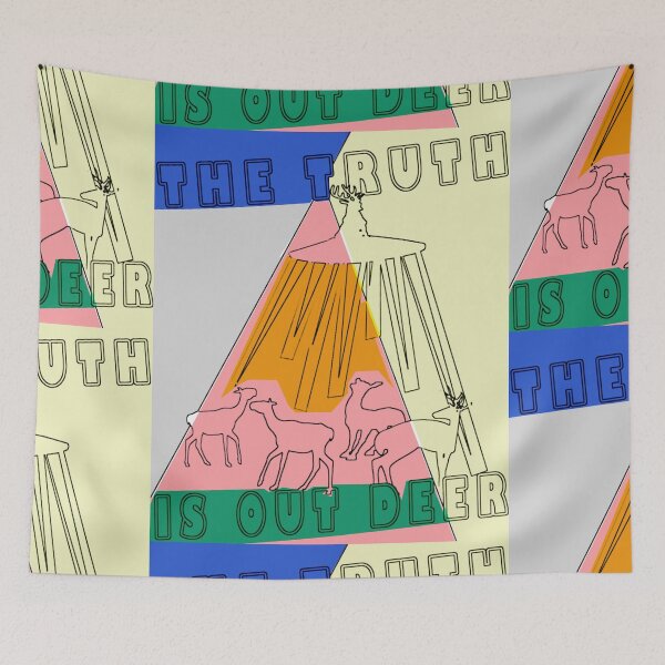 Item preview, Retro Deer Ufo Mashup designed and sold by MemoMethode B&S Wagesreiter.