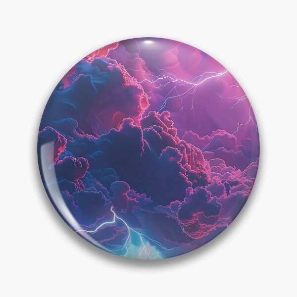 Item preview, Colourful Lightnings Sky, Seamless Pattern designed and sold by patternicco.