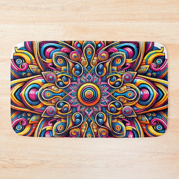 Item preview, Trippy Kaleidoscope of Geometric Shapes and Vibrant Colors designed and sold by Philip-p22.
