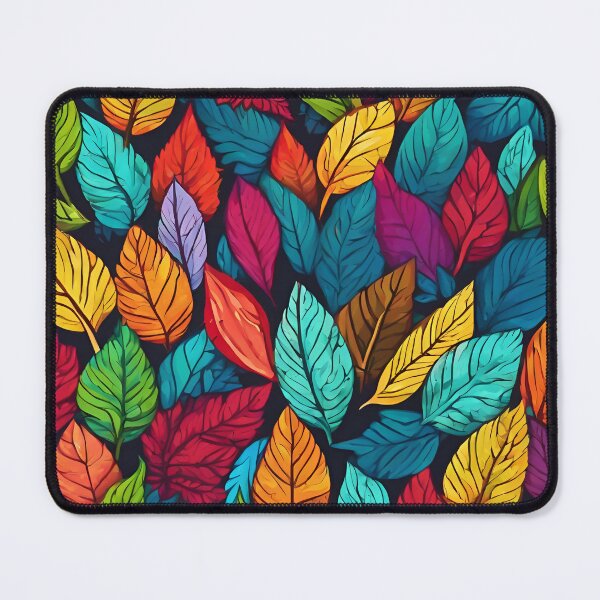 Item preview, Colourful Leaves Pattern designed and sold by inspire-gifts.