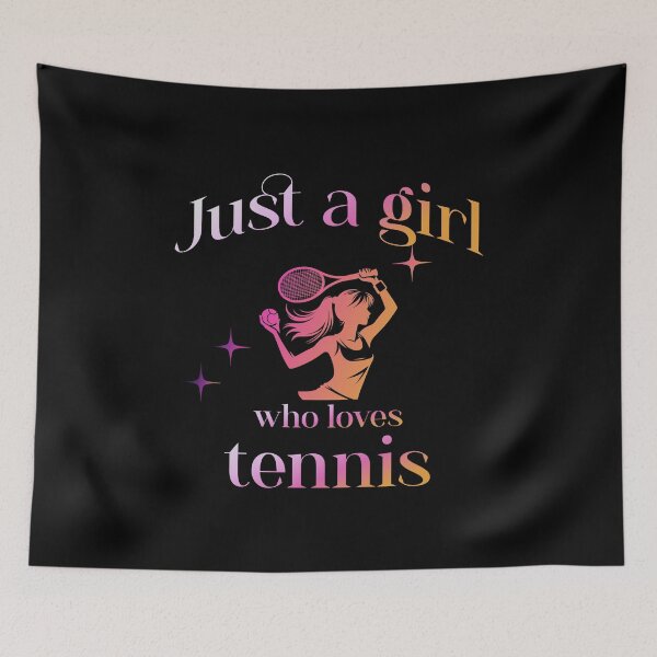 Artikelvorschau, Nur ein Mädchen, das Tennis liebt entworfen und verkauft von ByDesign61.