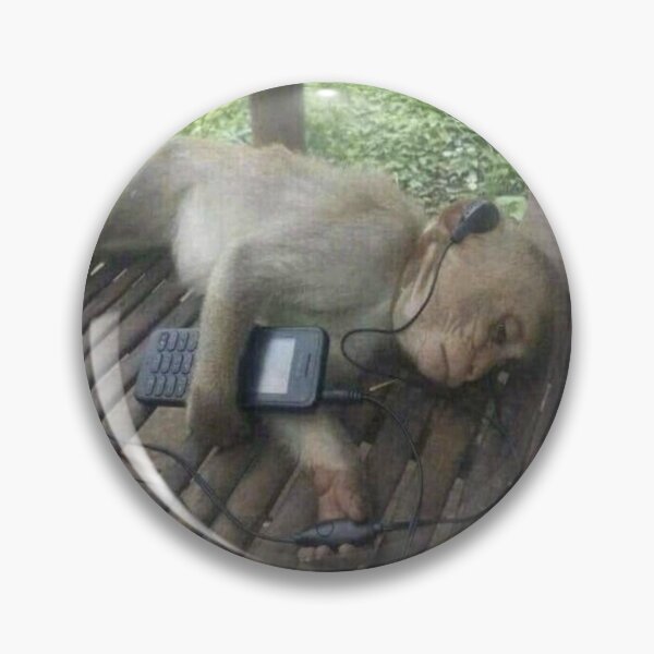 Item preview, Melancholic monkey listening to music designed and sold by zulumiluki.