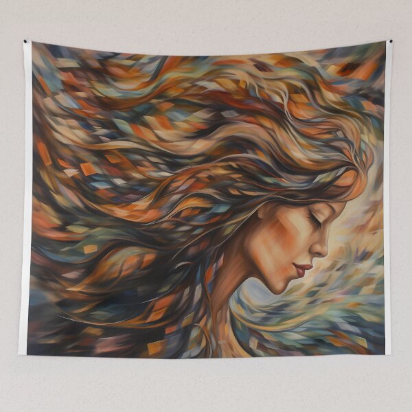 Item preview, stranger woman,abstraction designed and sold by elegantpaterns.