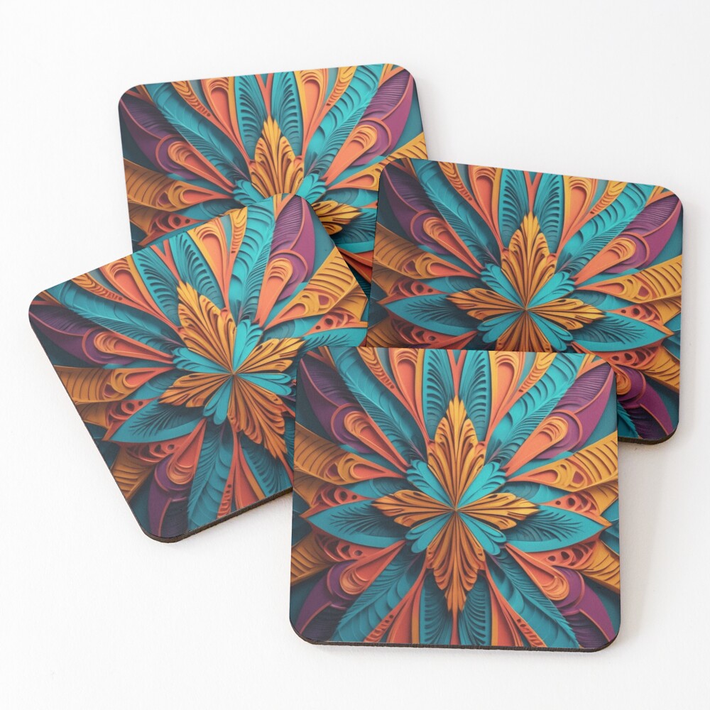 Item preview, Coasters (Set of 4) designed and sold by BubbleTextBox.