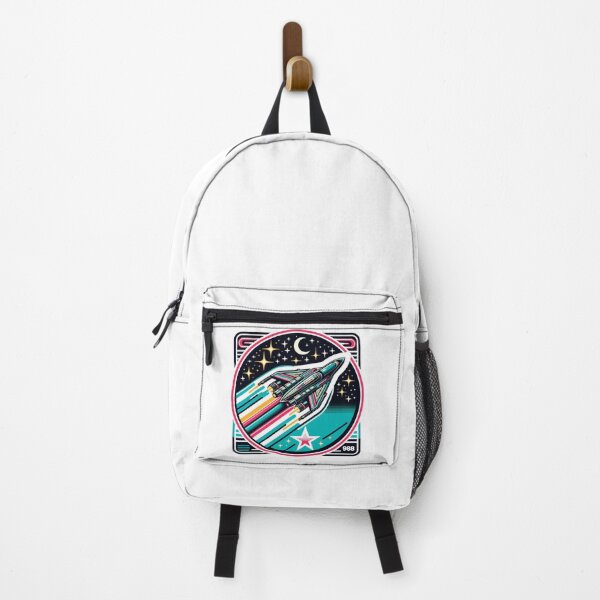 Item preview, Retro-Futuristic Spaceship Soaring Through a Starry Cosmos designed and sold by Philip-p22.