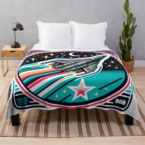 Item preview, Retro-Futuristic Spaceship Soaring Through a Starry Cosmos designed and sold by Philip-p22.