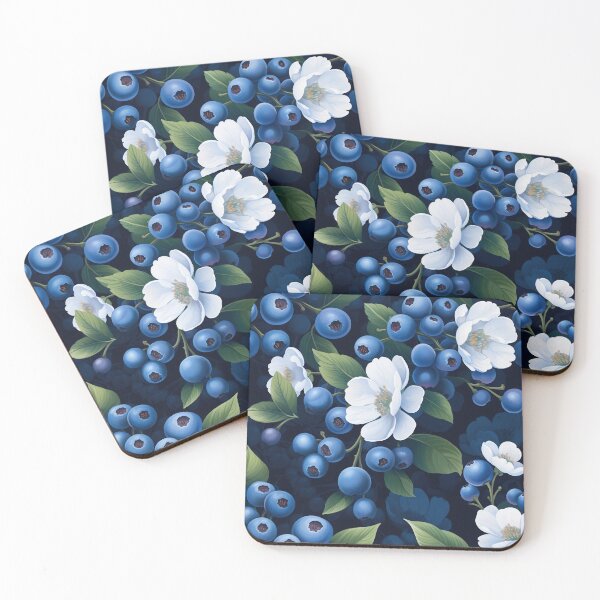 Item preview, Blueberries and Flowers designed and sold by akeller9.