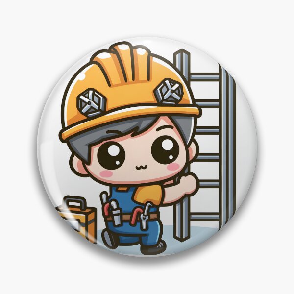 Item preview, Kawaii Mechanic: Wearing A Hard Hat designed and sold by CanvasCutie.