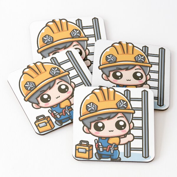Item preview, Kawaii Mechanic: Wearing A Hard Hat designed and sold by CanvasCutie.