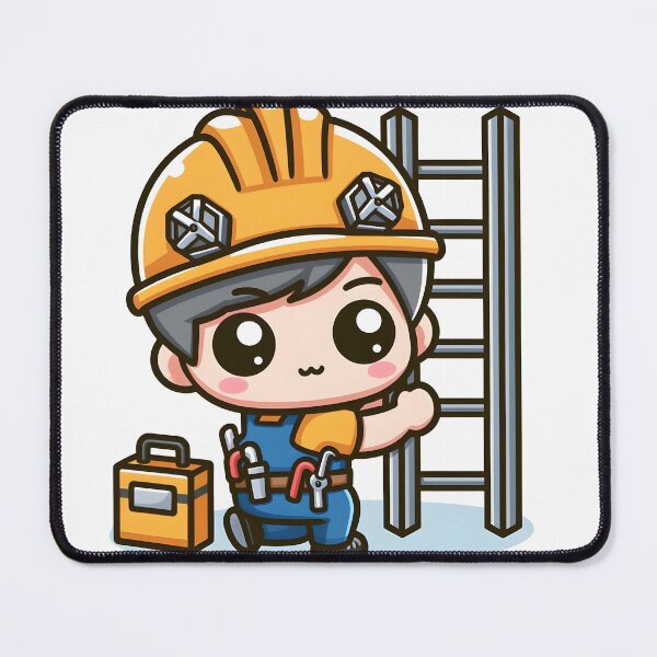 Item preview, Kawaii Mechanic: Wearing A Hard Hat designed and sold by CanvasCutie.