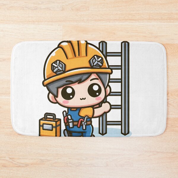 Item preview, Kawaii Mechanic: Wearing A Hard Hat designed and sold by CanvasCutie.