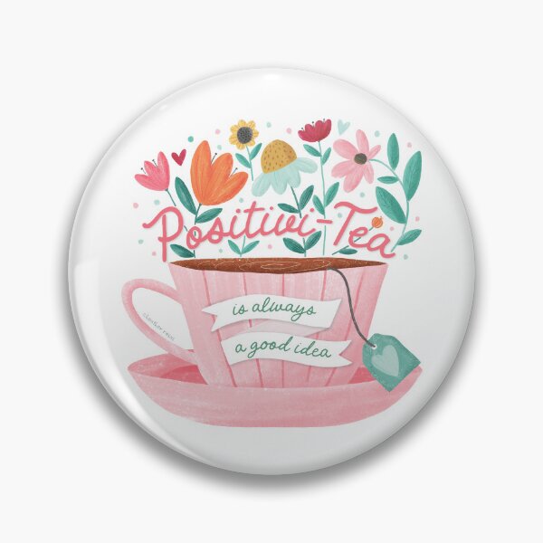 Item preview, Positivity Teacup with Flowers designed and sold by Heather Rosas.