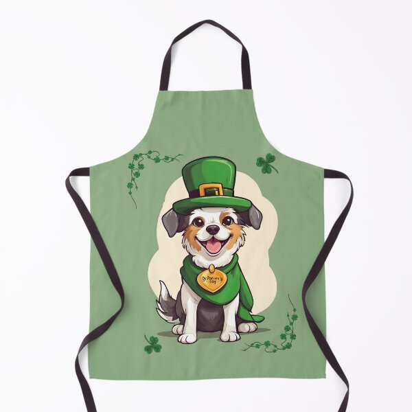 Item preview, Cute dog in st. patrick hat and cape, dog lovers, st.patrick day designed and sold by AnettPr.