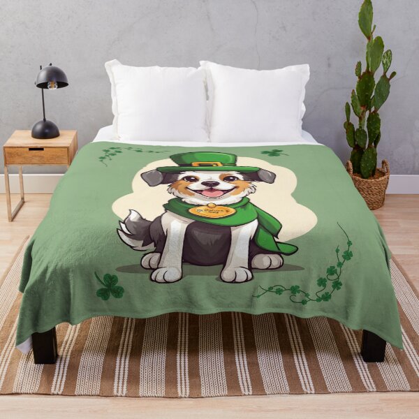 Item preview, Cute dog in st. patrick hat and cape, dog lovers, st.patrick day designed and sold by AnettPr.