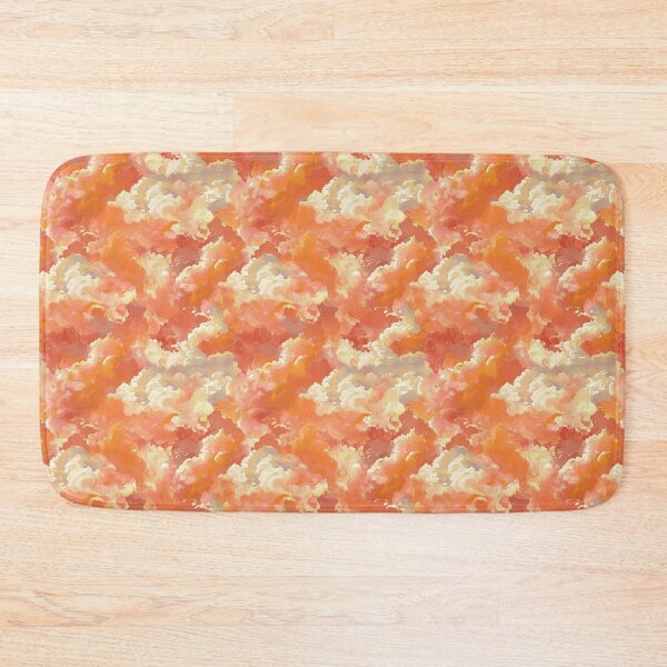 Item preview, Orange Anime Clouds, Seamless Pattern designed and sold by patternicco.