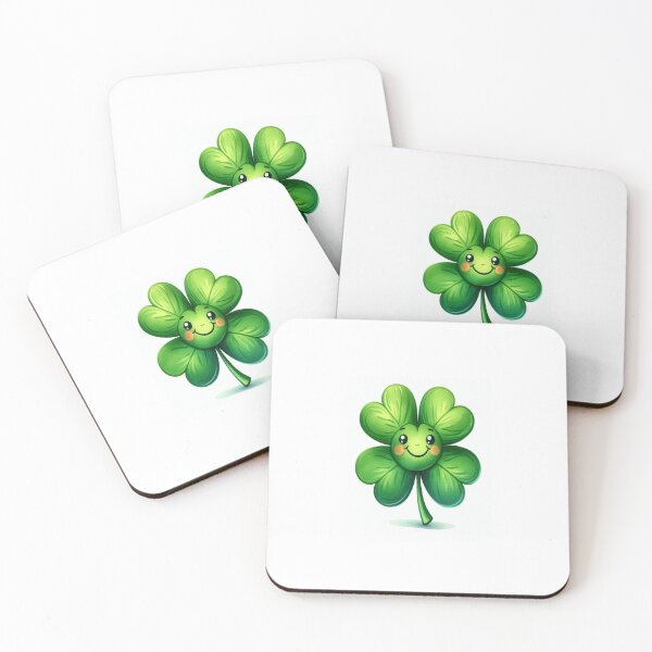 Item preview, Sweet smiling 4-leaf clover designed and sold by raleca78.
