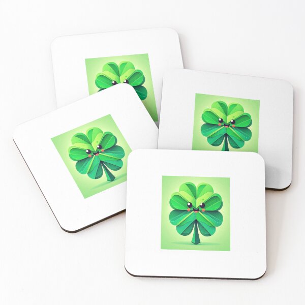 Item preview, 3D smiling 4-leaf clover designed and sold by raleca78.