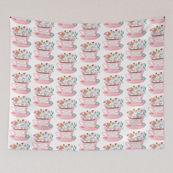 Item preview, Positivity Teacup with Flowers designed and sold by Heather Rosas.