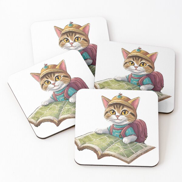 Item preview, Adventure Island Cartographer Cat designed and sold by omerfdln34.