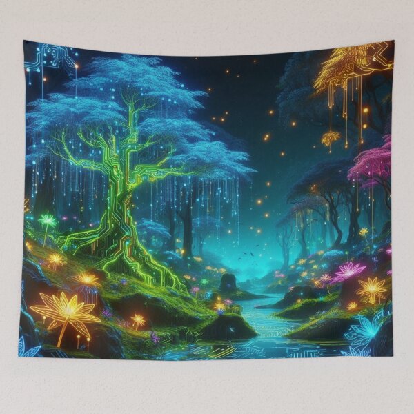 Item preview, NeonNatura: Glowing Jungle of Digital Delight designed and sold by Rui Fernandes.