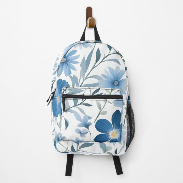 Item preview, A Delicate Pastel Blue Floral Pattern designed and sold by Warriorgal.