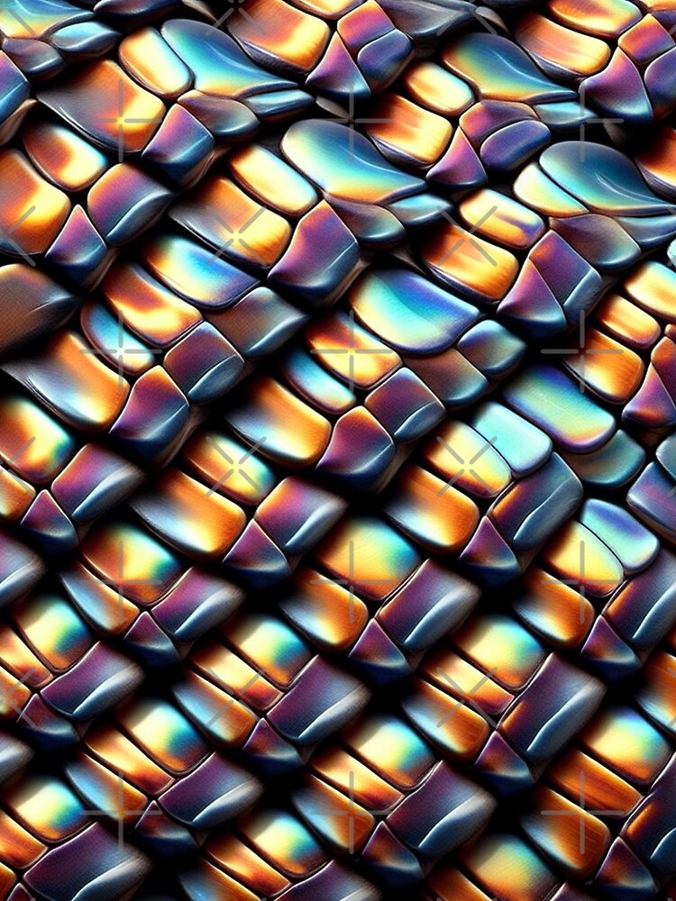 Thumbnail 3 of 3, Scarf, Snake Skin Pattern designed and sold by RuiFernandes.