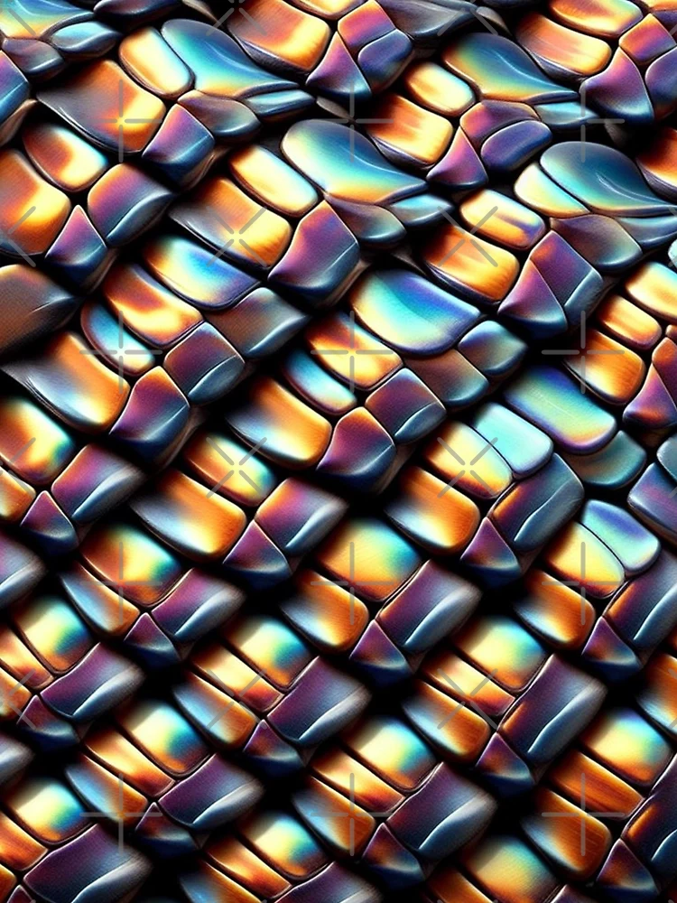 Thumbnail 3 of 3, Scarf, Snake Skin Pattern designed and sold by Rui Fernandes.
