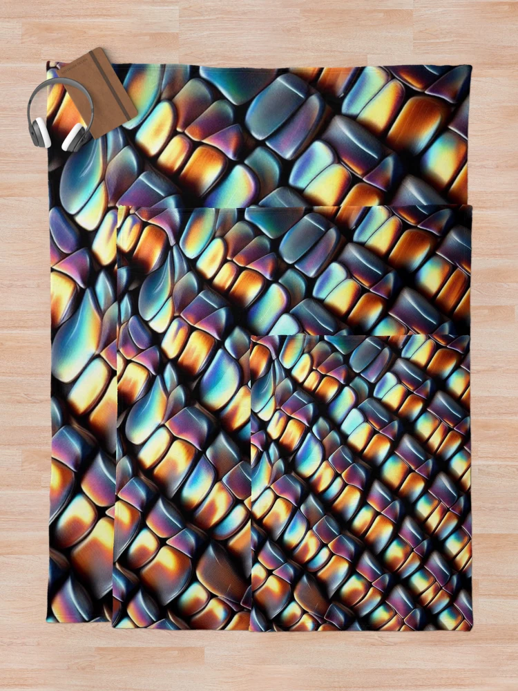 Thumbnail 5 of 6, Throw Blanket, Snake Skin Pattern designed and sold by Rui Fernandes.