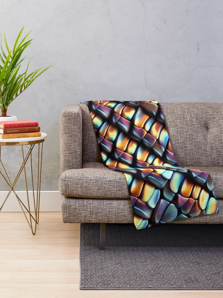 Thumbnail 2 of 6, Throw Blanket, Snake Skin Pattern designed and sold by Rui Fernandes.