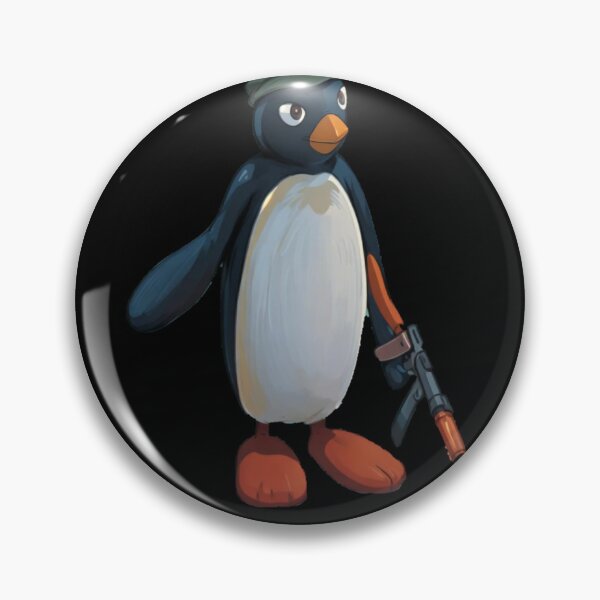 Item preview, Angry Pingu AK-47 Official Merch T-shirt | stickers | Mask | Hoodies HD designed and sold by Beep Peep.