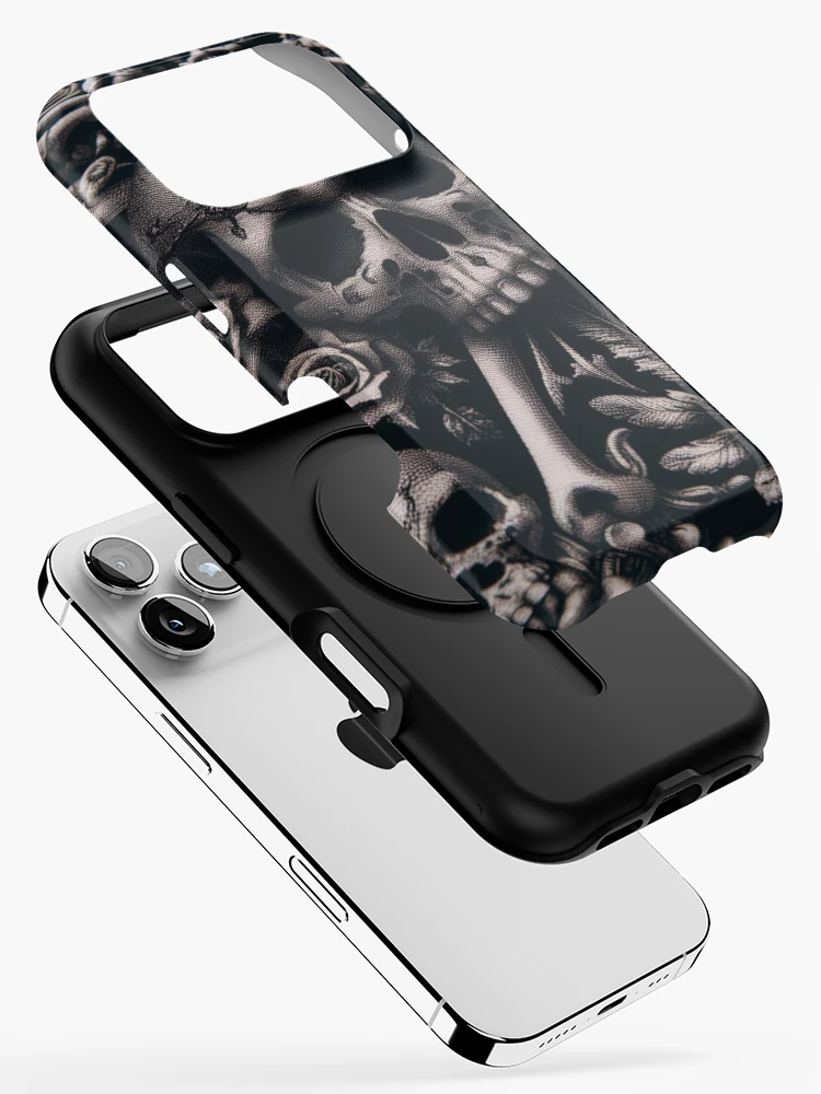 Thumbnail 2 of 4, iPhone Case, Obsidian Reverie: Gothic Pattern designed and sold by Rui Fernandes.