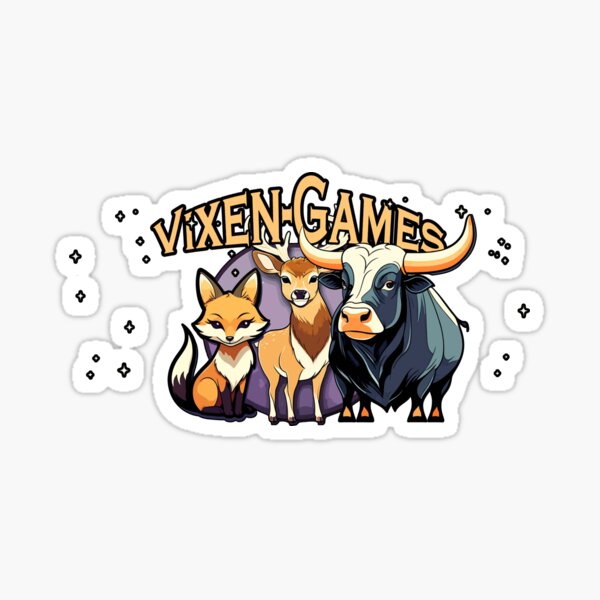 Item preview, Cute Vixen Stag and Bull Vixen Games design cartoon style  designed and sold by Vixen-Games.