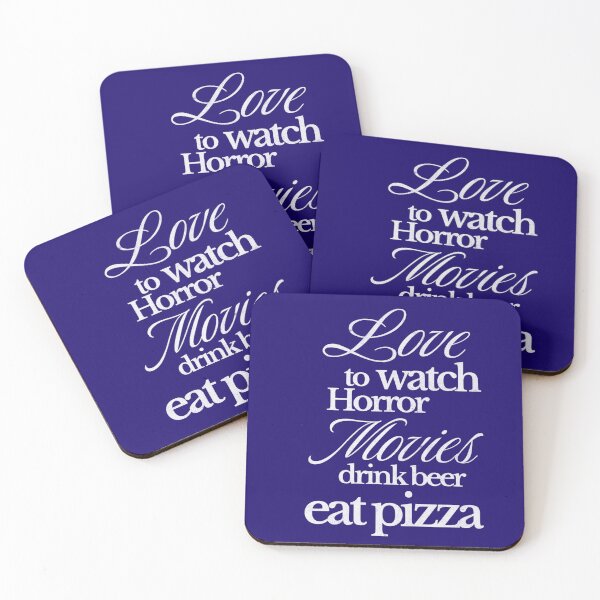 Item preview, Love to watch horror movies drink beer eat pizza designed and sold by TheRightHonMP.