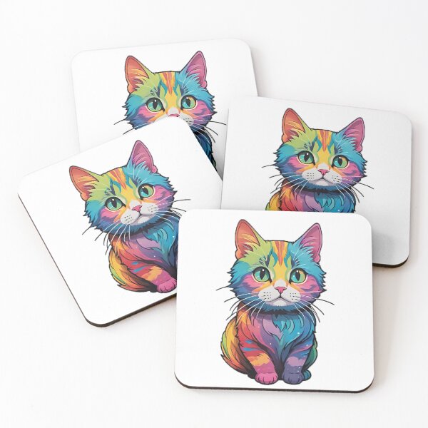 Item preview, Rainbow Watercolor Cat designed and sold by JamieRainbow.