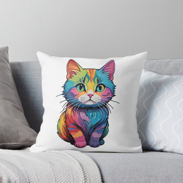 Item preview, Rainbow Watercolor Cat designed and sold by JamieRainbow.