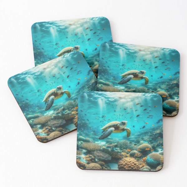 Item preview, Verdant Voyager - Turtle in Lush Seagrass designed and sold by ProgressMagnet.