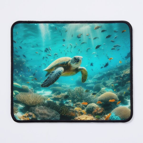 Item preview, Verdant Voyager - Turtle in Lush Seagrass designed and sold by ProgressMagnet.
