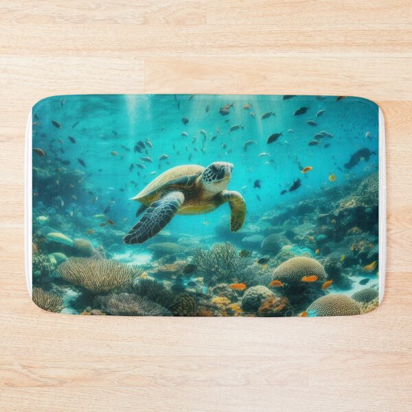 Item preview, Verdant Voyager - Turtle in Lush Seagrass designed and sold by ProgressMagnet.