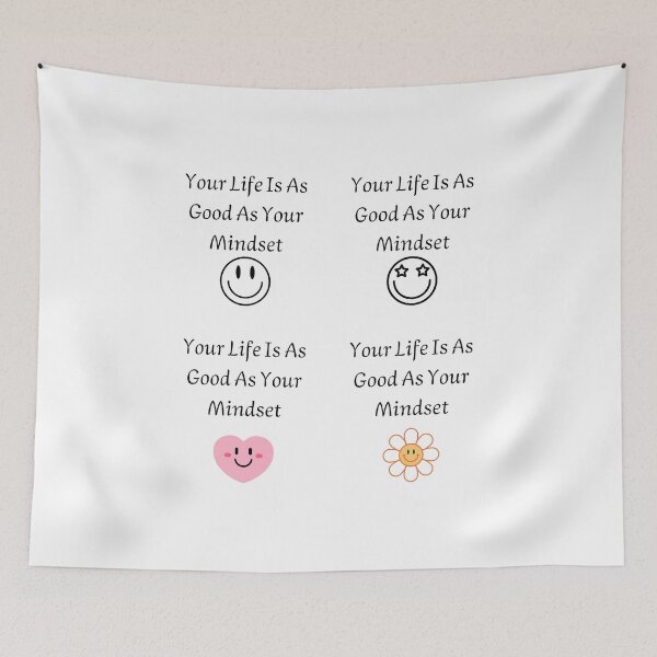 Item preview, your life is as good as your mindset, Positive mindset designed and sold by JustCrafted.