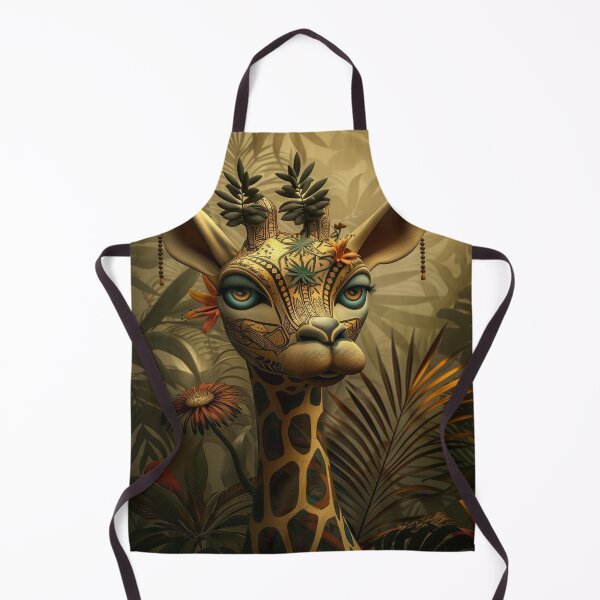 Item preview, Illustration of a giraffe and tropical flowers and tropical plants. designed and sold by David-CoBo.