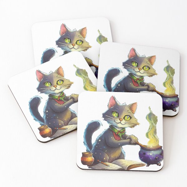 Item preview, Wizard Witch Cauldron Kitty designed and sold by omerfdln34.