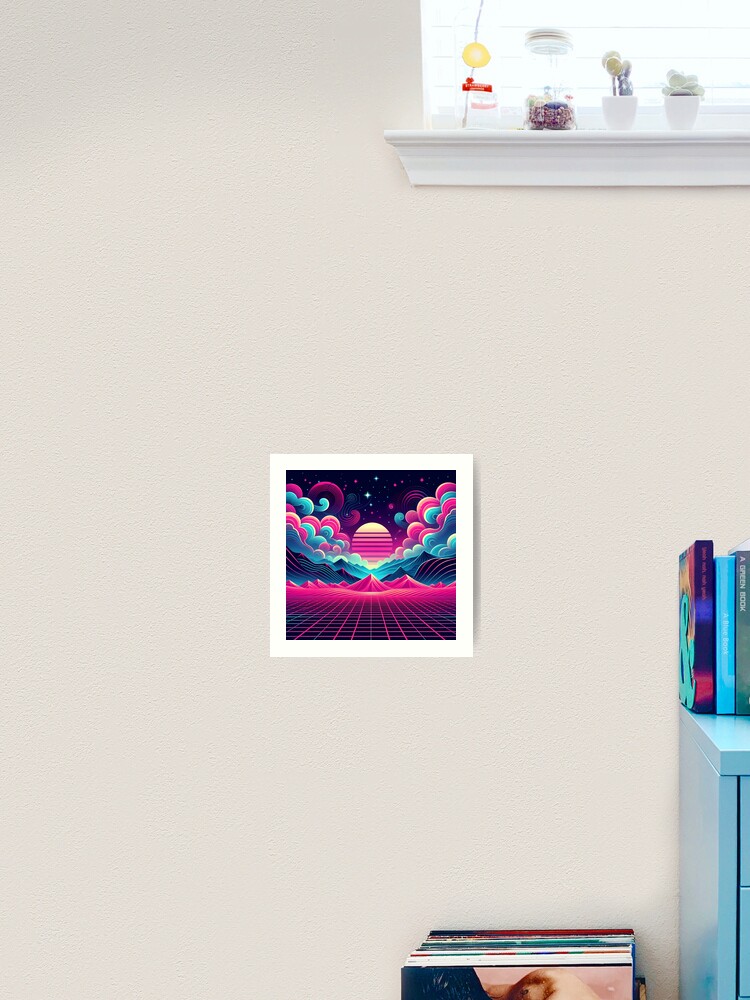 アート・デザイン・音楽 Portraits clouds Cool Neon Punk 80s Landscape Mountains and Clouds