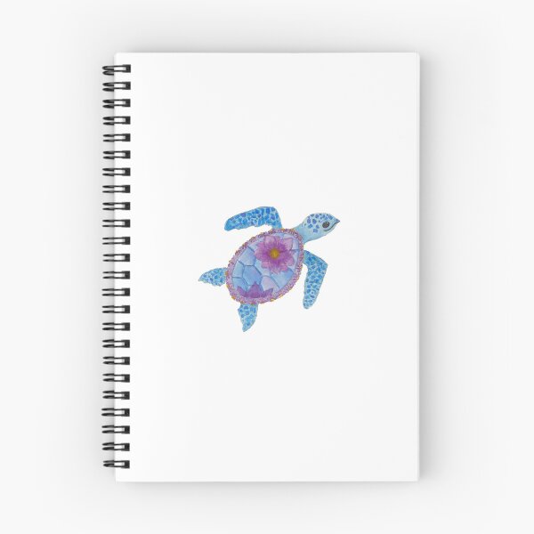 Item preview, Watercolor sea turtle decorated with flowers designed and sold by ErinMichelle55.
