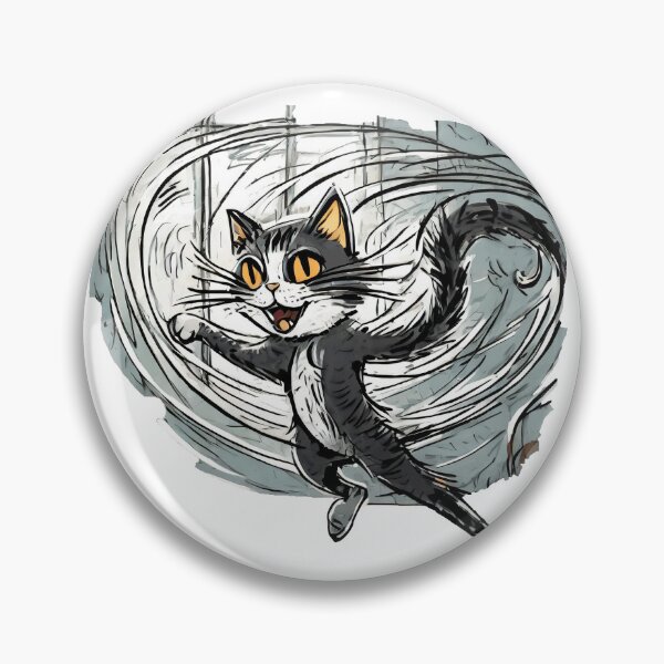 Item preview, Cat Thrown Wind designed and sold by omerfdln34.