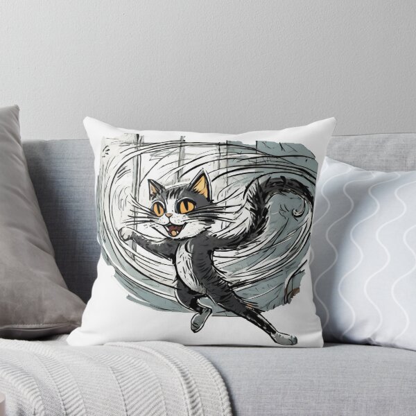 Item preview, Cat Thrown Wind designed and sold by omerfdln34.