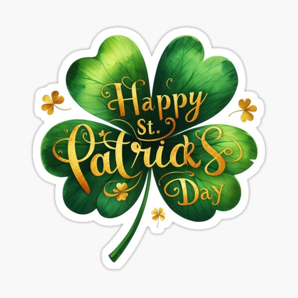 Happy St Patrick's Day Sticker