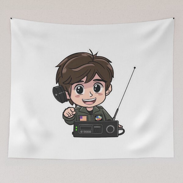 Item preview, Young Radio Operator Funny Gifts For Amateur Radio Lovers Ham Radio Kids   designed and sold by Waves-of-Art.
